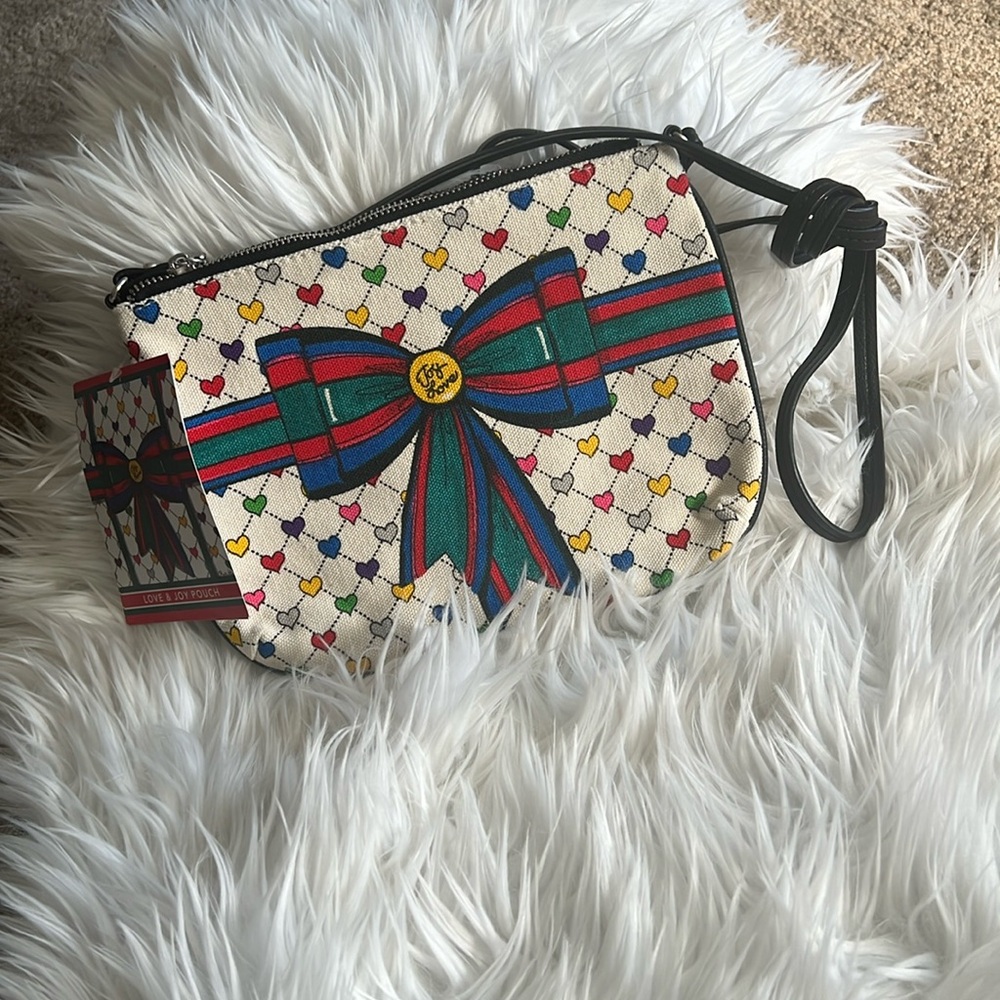 NWT Brighton Holiday Love & Joy Crossbody Bag